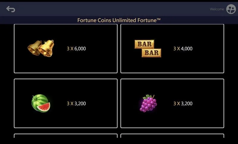 Fortune Coins Unlimited Fortune - extended 3x5 field with coin collection